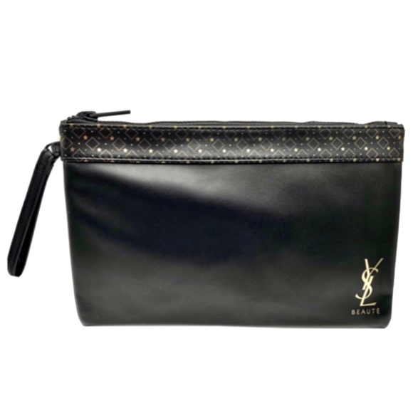 YSL Yves Saint Laurent Wristlet Bag Pouch Clutch Envelope NEW - Picture 1 of 5